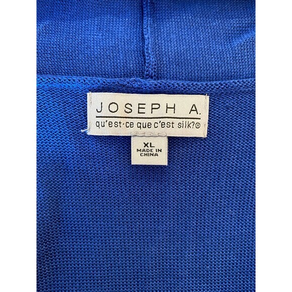Joseph A Sleeveless Knit Sweater Vest Size XL Royal Blue Versatile Stylish - Picture 5 of 12